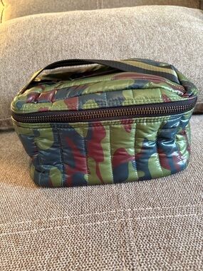 THINK ROYLN Quilted Camo Toiletry Bag - Green, Olive, Red, Navy